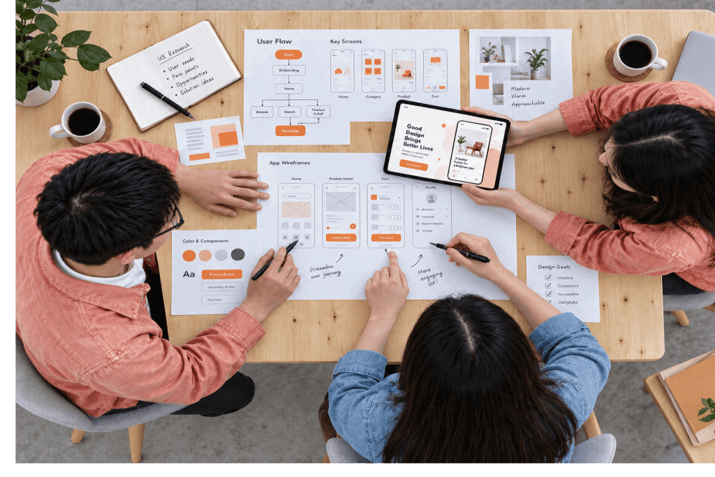 Planning product wireframes
